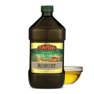 Pompeian Robust Extra Virgin Olive Oil - 101 Fl Oz - First Cold Pressed Olive Oil for Cooking - Bold Taste for Pasta, Marinades, and Salad Dressings (EXP 09/01/27)