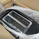 iSiLER 2 Slice Toaster, 1.3 Inches Wide Slot Bagel Toaster with 7 Shade Settings and Double Side Baking, Compact Bread Toaster with Removable Crumb Tray, Defrost Cancel Function Black