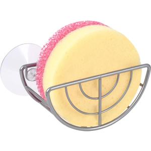 YeeBeny Kitchen Sink Suction Holder, Suction Cup Sponge Holder, Sponge Caddy - Suction Sponge Holder, Sink Organizer for Kitchen and Bathroom, Universal for Sponges and Scrubbers