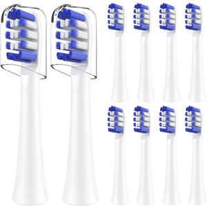 Replacement Toothbrush Heads Compatible with Colgate 360 Deep Clean Battery Powered Toothbrush, 10 Pack, White