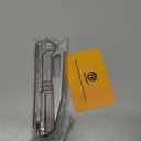 TACRAY Titanium Folding Knife, 10Cr15MoV Steel Blade EDC Pocket Knife, Lightweight Frame Lock Outdoor Utility Knife for Camping, Hiking, Everyday Carry (Gray)