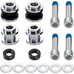 MoKitDora Hold Fast Sissy Bar Docking Hardware Kit for Harley 2018-later Softail Fat Boy FLFB, FLFBS, FXBR FXBRS FLDE, FLHC, FLHCS, Slim FLSL, FXBB, FXFBS, FLSB, FXLR, FXLRS and FXST Models, Chrome