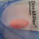 Doc Miller Open Toe Compression Socks, 20-30 mmHg, Toeless Compression Sleeves for Legs, Knee High Stockings for Shin Splints, Varicose Veins, Travel, Calf Support & Muscle Recovery, Men & Women, Pair (X-Large, Pink)