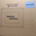 24x36 Poster Frame Set of 2, Rustic Brown Wood Style - Display 20x30 Picture with Mat or 24 x 36 Poster without Mat, Wall Mounting Horizontal and Vertical