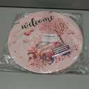 2 x Valentines Day Decorations St Patricks Day Decorations Reversible Valentines Wreath Truck Door Decor Hanging Wall Welcome Sign Wooden Front Door Hanger Wreath for Porch Wall Indoor Home Decor