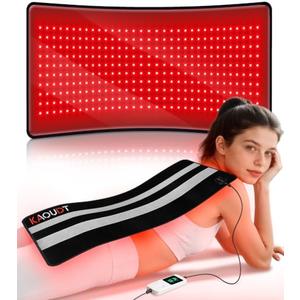 29.3"x13" Medical-Grade TPU Red Light Therapy Mat for Body, FSA&HSA, Black
330 LEDs 660nm&850nm Infrared Light Therapy for Home Use, Easy-Clean Design, 3 Modes, 5 Intensity Levels, 10-90 Min Timer