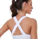 GXXGE Sports Bras for Women High Support Adjustable Straps Padded Cross Back Sport Bra for Workout Yoga Running Gym (Red, XL)
