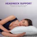 Cooling Pillows Queen Size , Memory Foam Pillows with Zipper, Adjustable Firmness for Sleeping Cool Cold Pillow to Hot, Side, Back and Stomach Sleepers, 1 pc
