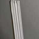 PVC Slide-On Door Bottom | Adjustable Plastic Weatherstrip Door Bottom with Drip Cap | 3 Feet (36-Inch) | for 1 3/4 Doors | White | Fits Gaps 3/8 to 7/8 | Made in The USA