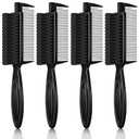 Rozer 4 Pcs Barber Fade Brush 2-in-1 Comb for Clipper Cleaning  Barber Grade Hair Brush Tool for Barbers, Stylists & Home Use