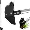 Weed Puller Tool with Long Handle, Manual Weed Remover Tool, 2 in 1 Weed Rake&Grabber and Garden Hoe, Dandelion Gardenia Heavy Duty Uprooting Tool for Yard, Lawn and Garden, 58Inch