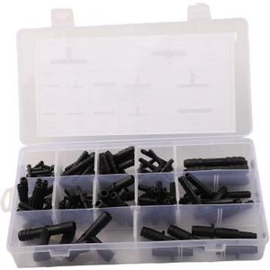 Complete 125 PCS Hose Connector Set for Automotive Use Include Straight and Reducer Options