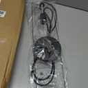 Large Paper Pendant Light with Cord and Canopy, 23.6in Off White