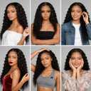 28 Inch Body Wave Full Frontal Black Wigs for Women 200% Density 12A Brazilian Hair Pre Plucked With Baby Hair