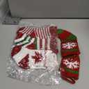 8 Pcs Mini Christmas Stockings 2 x 5 Knit Stocking Small Xmas Baby Christmas Hanging Stocking Stripe Snowflake Pine Tree Xmas Tiny Stocking Set for Christmas Tree Gift Ornaments Decor