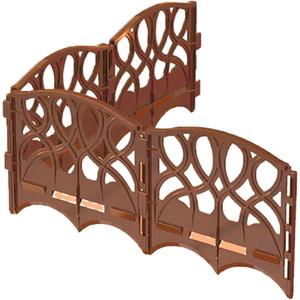 Valley View SDE-20LB Scroll Decorative Lawn Edging, 20', Light Brown