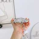 Electroplate Mirror Soft Case for iPhone X/iPhone Xs 5.8 inch,Soft TPU Wave Frame Shiny Make UP Mirror Creative Shockproof Full-Body Protection Women Girls Case with Bracelet Chain-Heart