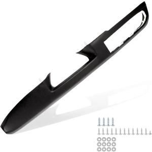 80994 Front Driver Side Door Armrest Compatible with 2010 2011 2012 2013 2014 Silverado Sierra Suburban Tahoe Yukon Avalanche Repair with Door Release Handle Above Armrest 27in,Replace 84127280 Black