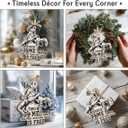 Wrestling Christmas Ornaments 2025 - Unique Wrestling Gifts for Friends and Family, Inspirational Gifts for Men, Boys, Kids, Sport Fans, Coaches, Wooden Ornaments for Christmas Decorations