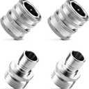 Quick Connect Hose Fittings, 3/4 Inch GHT Garden Hose Quick Connect Set, Stainless Steel Water Hose Fitting, 2 Pack
