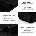 High Waisted Postpartum Underwear Womens Cotton Underwear Soft Breathable Full Coverage Stretch Panties Multipack (Black, M)