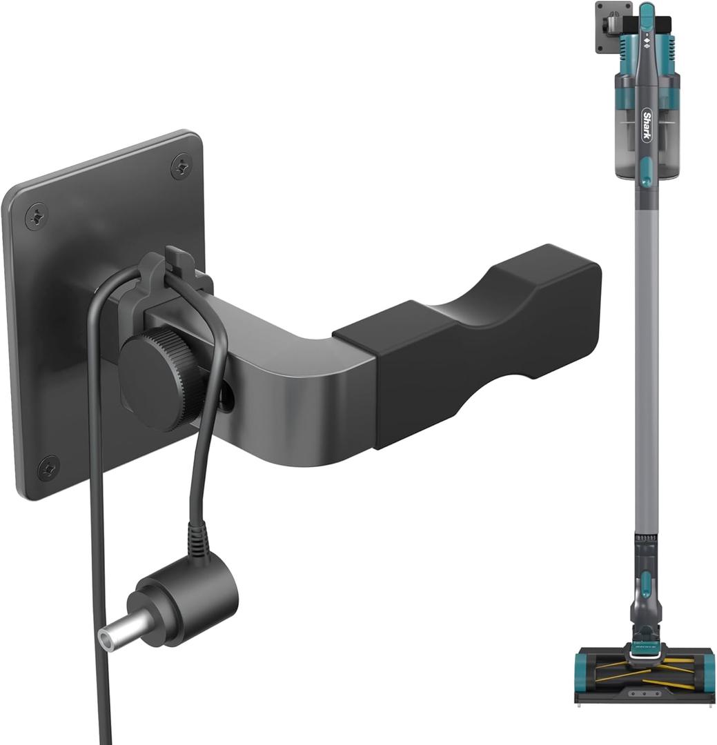 Adjustable Vacuum Wall Mount for Shark Vacuum Shark Cordless Vacuum Wall Mount Compatible for Dyson V7 V8 V10 V11 V12 V15 Shark IX141 IZ562H IZ682H IZ361H IZ462H IZ163H IZ363HT IZ483H (Grey)