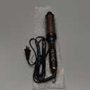 Nimmu Thermal Brush for Blowout Look, 1.5 inch Heated Round Brush, Curling Iron with 10 Temperature Control, Hot Styler Dual Voltage for Travel, Black Gold