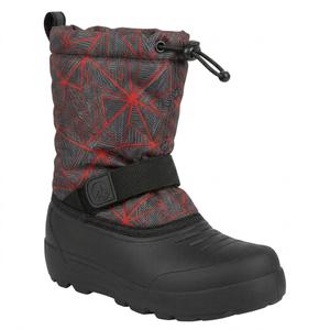 Northside Kids Frosty XT Snow Boot Waterproof Insulated - Seam Sealed Warm Liner Reflective Pull Traction Sole - Lightweight Stylish Winter Footwear, Dark Gray/Red, 13