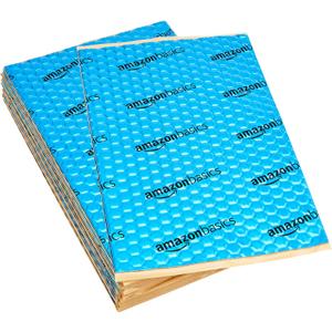 Amazon Basics Car Sound Deadener, 9.8 x 15.7 (34-Piece) (9.8 x 15.7, Blue)