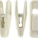 Velvet Hangers Clips, 20 Pack Ivory Pants Hanger Velvet Clips, Strong Hanger Clips Perfect for Thin Felt Hangers