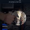 Super Power Compressed Air Duster with LED Display, Cordless Cordless Air Duster Rechargeable, 5 Speeds Mini Leaf Blower, Dust Blower Cleaning Kit for Computer, Keyboard, Outdoor and Car