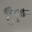 Garage Door Lock Kit Universal L-Handle Lock with Inside Side Latch Keys Garage Door Repair Parts Replacement Hardware Kit for Home Improvement