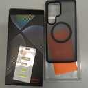 TORRAS Magnetic Shockproof for Samsung Galaxy S25 Ultra Case, Fit for MagSafe, 4X Military Grade Protection, Translucent Slim Case for Samsung S25 Ultra Case Anti-Fingerprint Anti-Scratch, Black