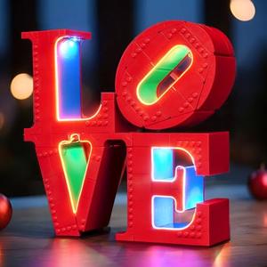 LocoLee Light kit Compatible with Lego 31214 Love Sculpture, LED Lighting Accessories for Lego Love (Lights Only, Model NOT Included)