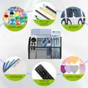 YINGHUA Magnetic Desk Organizer - 3 Compartment Metal Mesh Pen Holder for Locker, Whiteboard, Refrigerator, Office - Black Caddy