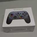 JDDWIN Wireless Controller for Switch 2/Switch/PC/Steam Deck, Hall Effect Joysticks & Triggers/Wake-up Function, Gamepad with RGB Light /Turbo/Programmable/ Dual Vibration Bluetooth USB Adapter for PC (White)