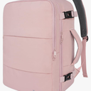 Taygeer Travel Backpack for Women, Carry On Backpack with Water Bottle Pocket & Shoe Pouch, TSA 15.6inch Laptop Mochila Flight Approved, Nurse Bag Casual Daypack for Weekender Business Hiking, Pink