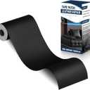 Zenyao Leather Repair Patch Tape - Self Adhesive Leather Repair Kit for Car Seat Furniture, Heavy Duty Vinyl Repair Patch for Couch Sofa, Waterproof for Rips Scratches Tears, 3x60 Inch Roll, Black