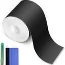 Arespark Matte Black Vinyl Wrap, Self-Adhesive Matte Vinyl Tape for Black Out Chrome Delete Window Trim, Car Chrome Delete Tape DIY Film Sticker with Installation Tools (3in x 30feet)