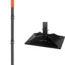 Garden Steel Tamper with 45 Inch Handle, Hand Ground Tamper Tool, Durable Plate Soil Compactor, Garden Heavy Duty Ideal Tool for Leveling Soil, Gravel, Asphalt, Driveway