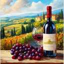 Red Wine Dishwasher Magnet Cover Decorative Magnetic Dishwasher Cover, 21 x 26 inches