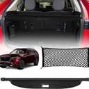 Cargo Cover for 2025 Mazda CX90 - Tesmirror Retractable Cargo Cover Compatible with 2024-2025 Mazda CX-90 Tonneau Cover Rear Trunk Cargo Security Shade Cover for Mazda CX 90 Accessories