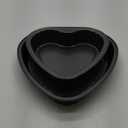 Heart Cake Pan Set of 2, 8 Inch and 9 Inch Heart Shaped Baking Pan Cookie Pan for Valentine's Day Baking Wedding Birthday