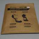 Hylaea Athletic Running Socks Cushion Padded Moisture Wicking Low Cut (Medium, 3 Pairs White)