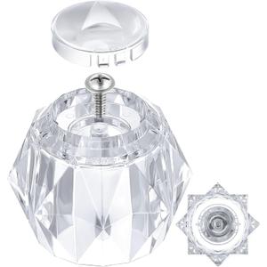 Dreyoo Shower Faucet Handle Replacement for H71, Shower Handle Compatible with Delta Faucet Single Handle Tub Faucets, Shower Knob with Button and Screw, Clear Acrylic