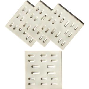 Ceramic Flame Tamer for Sam's Member's Mark Y0101XC Y0202XC 04ANG,Bakers & Chefs Y0005XC,FiestaGT40045,Grand Hall GC-2000,Turbo Gas Grill Models. 4 Packs, 8 L X 7 W X 1/2 H