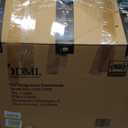 DMI Drop Arm Portable Toilet Commode, Extra-Wide Seat, 500 Pound Weight Capacity, Bucket with Lid Included, Adjustable Legs, Elderly Assistance Products, Grey