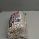 Yimobra Bathroom Rugs Non Slip Washable, Ultra Soft and Water Absorbent Bath Mats, Plush Fluffy Shower Mat Outside, Microfiber Thick Matts for Bathroom Floor/Sink, 24x17, Light Beige and White