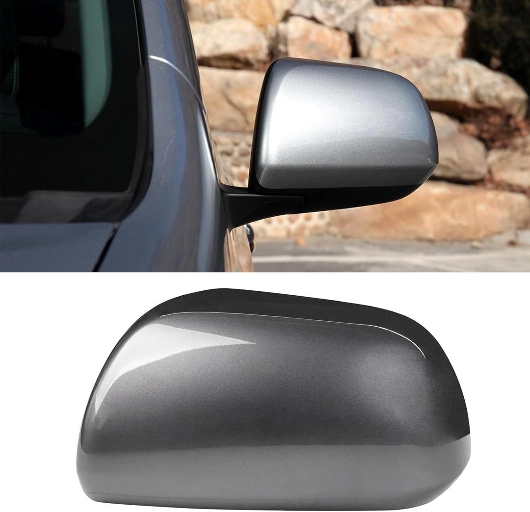 Moonlinks Compatible with 2012 2013 2014 2015 2016 2017 2018 2019 2020 Toyota Sienna Left Driver Side Mirror Cover Replacement, Gray Left Side Clip-on Mirror Cap Replaces for 87945-08021-B1