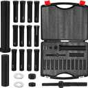 95400 in-Line Dowel Pin Puller Master Set, Efficient Dowel Pin Puller Tool Includes Both SAE and Metric Collets, Dowel Dismantling Tools Reducing Work and Saving Time